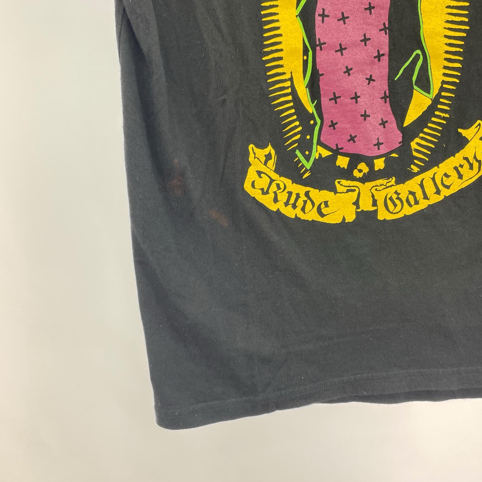 半袖Tシャツ プリントTee ブラック S ブラック