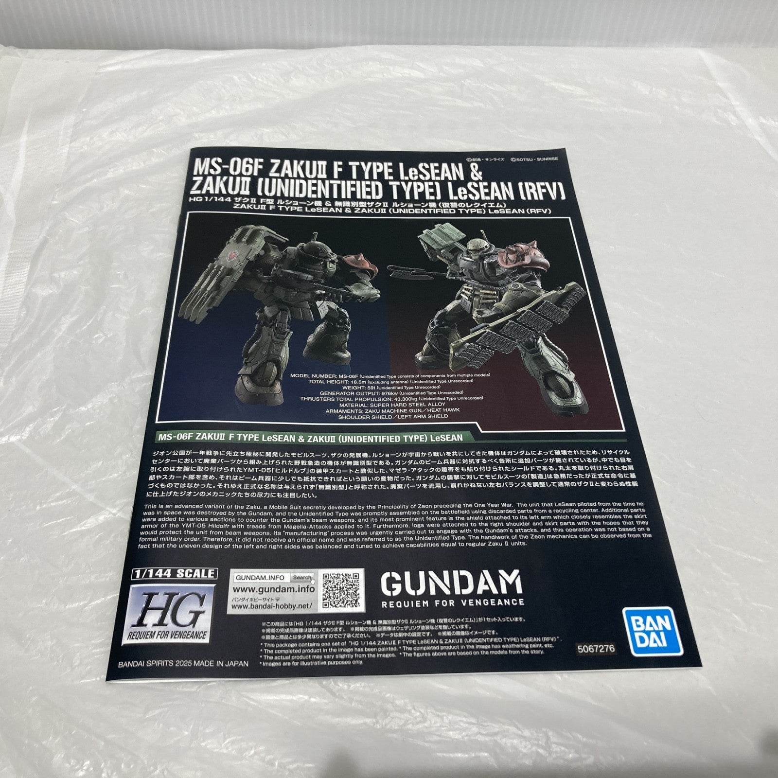 ザクII F型 ルショーン機 & 無識別型ザクII ルショーン機 ガンプラ