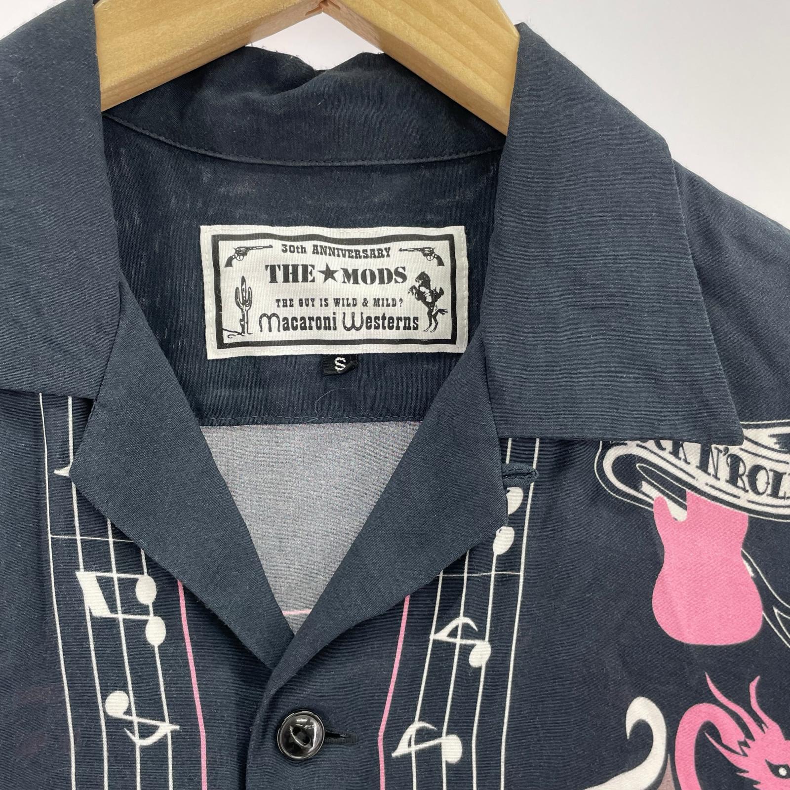 半袖シャツ MACARONI westerns MODS 30th S S ネイビー