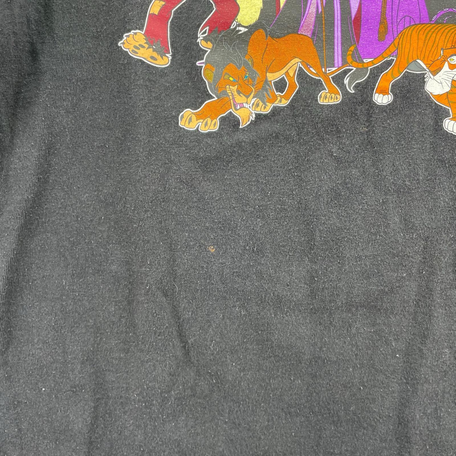 半袖Tシャツ 00s DELTAタグ VILLAINSプリント ブラック(XL) ブラック