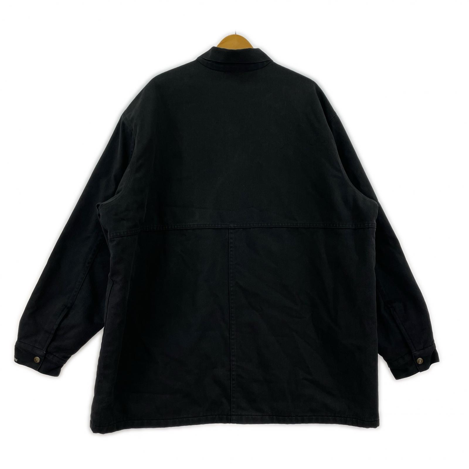 ジャケット 90s カバーオール USA製(XXXL)黒 ブラック