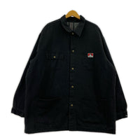ジャケット 90s カバーオール USA製(XXXL)黒 ブラック