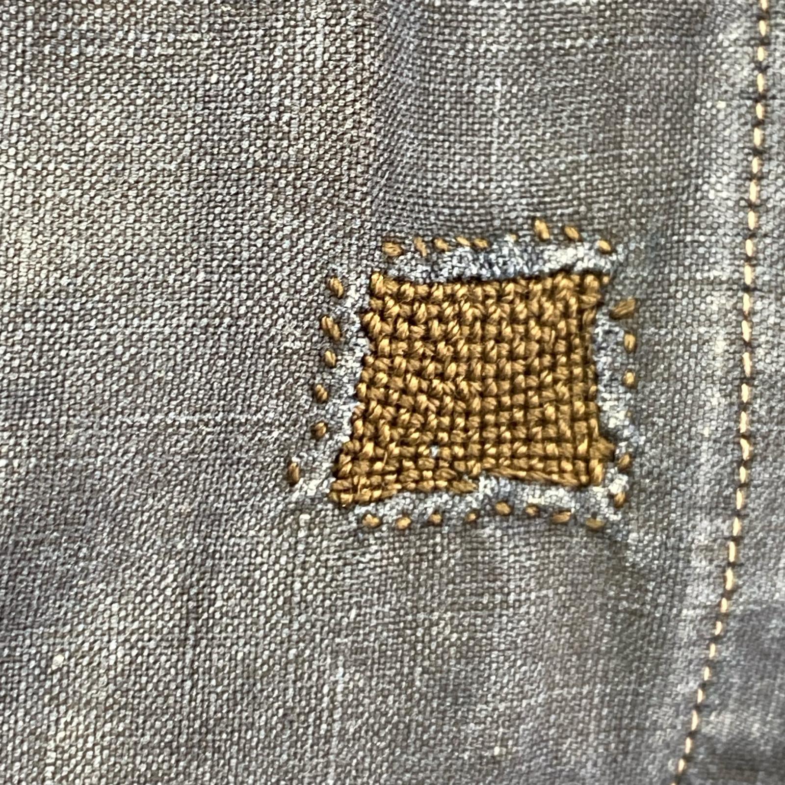 長袖シャツ 1900s FRENCH INDIGO LINEN OPEN SMOCK