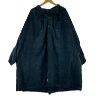 長袖シャツ 1900s FRENCH INDIGO LINEN OPEN SMOCK