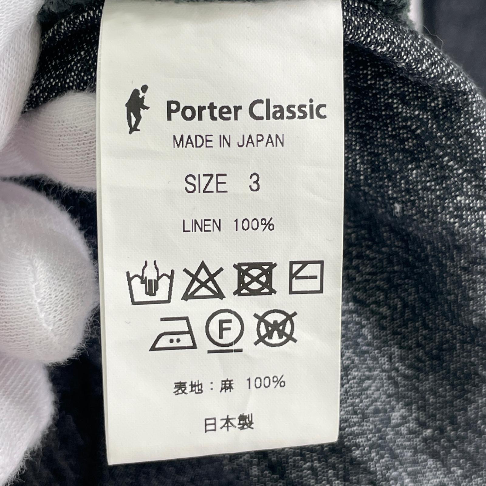 長袖シャツ BRESSON LINEN SHIRT 灰 (3) 3 ブラック