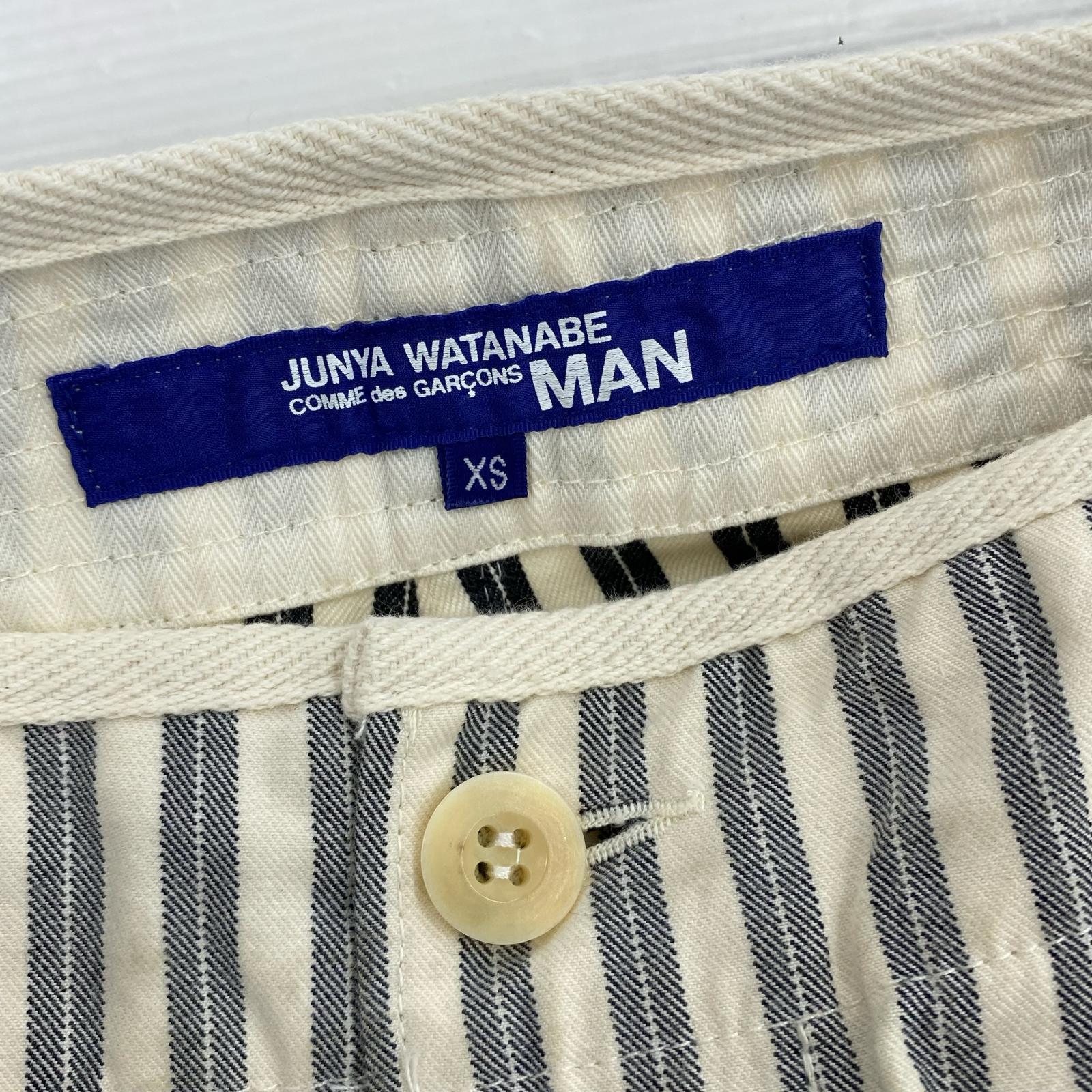 その他ボトムス × HERVIER PRODUCTIONS S.A. 20SS ストライプワークパンツ ホワイト