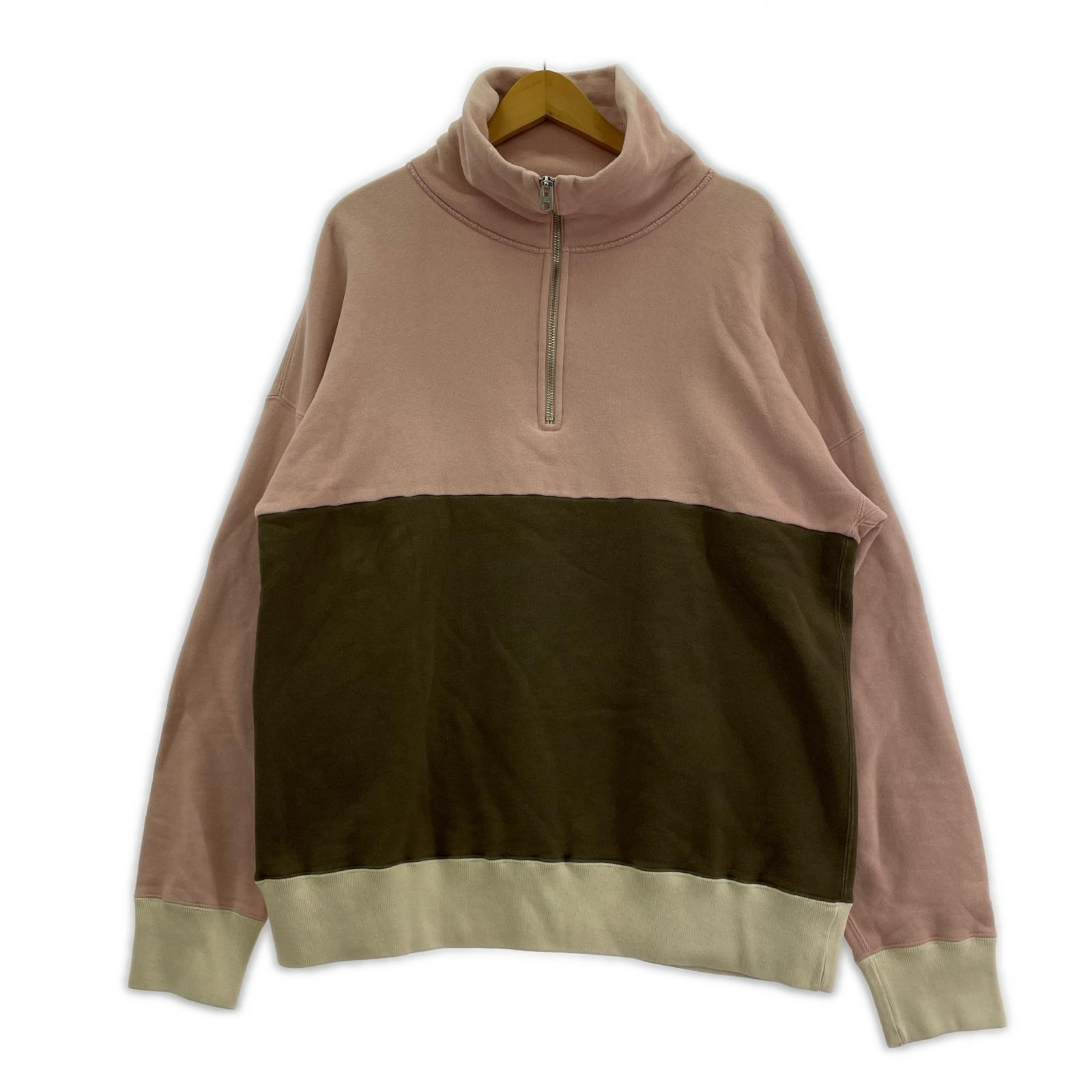 スウェット ハーフジップ M