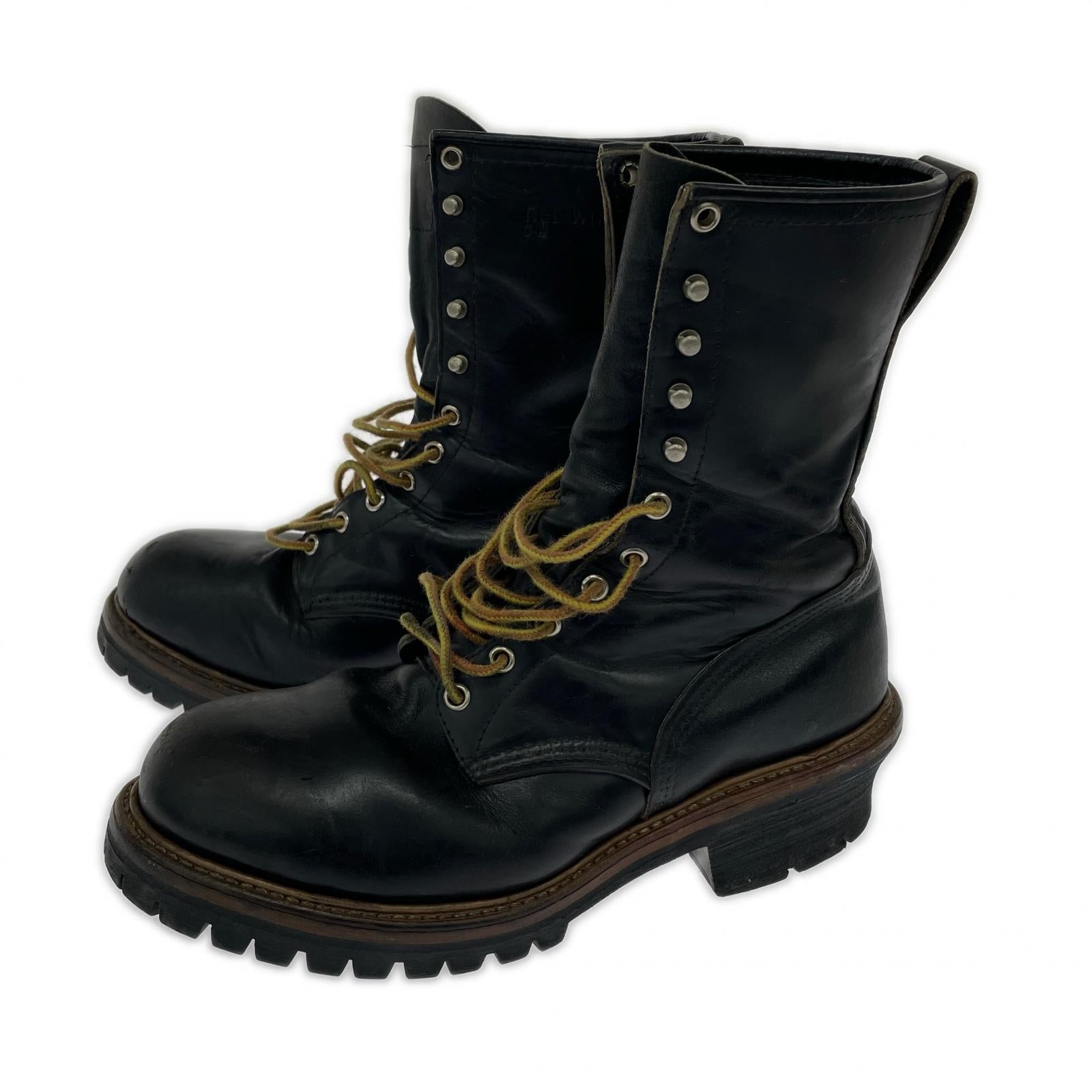 ブーツ RED WING ロガーブーツ 茶芯 (9.5D) ブラック