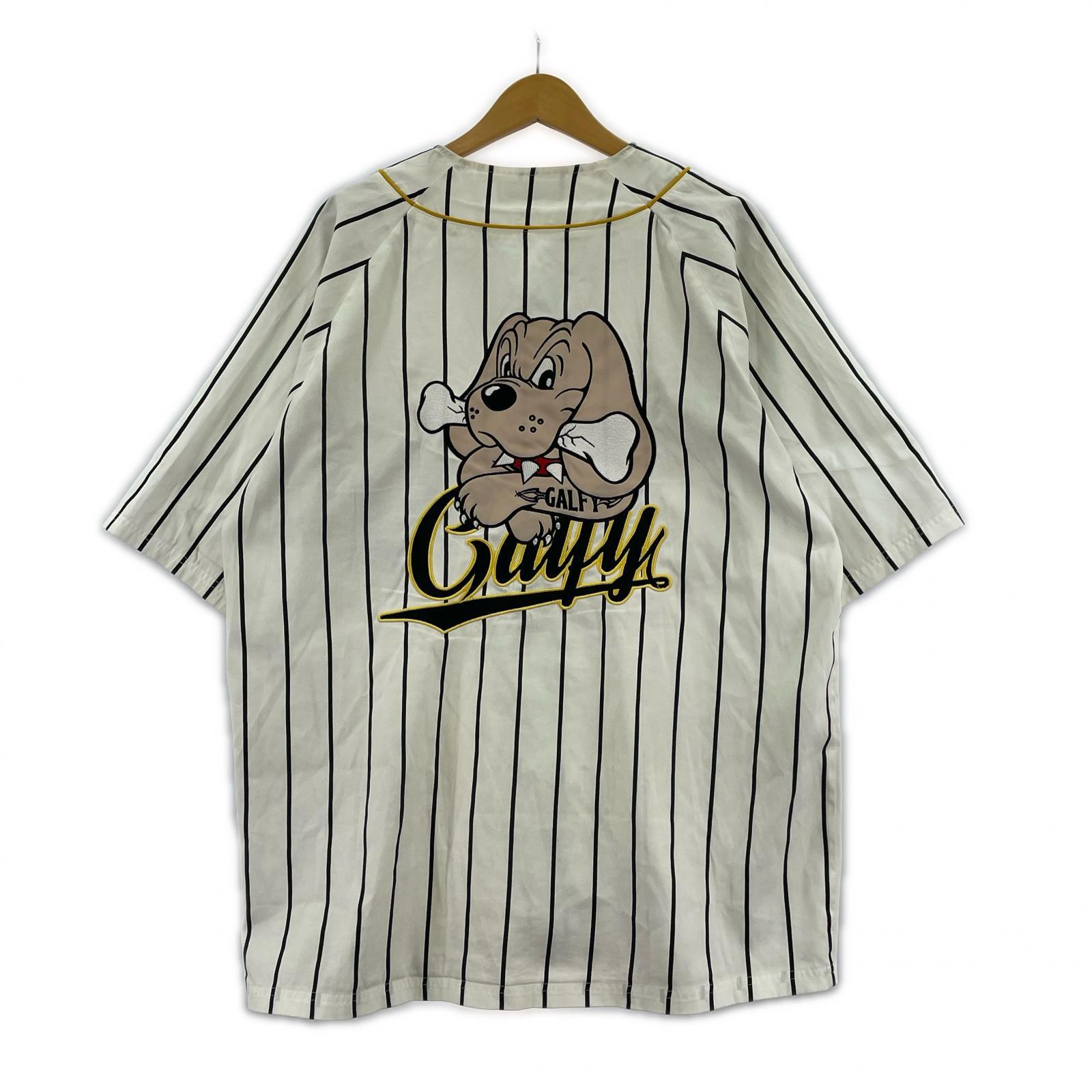 半袖シャツ GALFY ベースボールシャツ 中型犬 L ホワイト