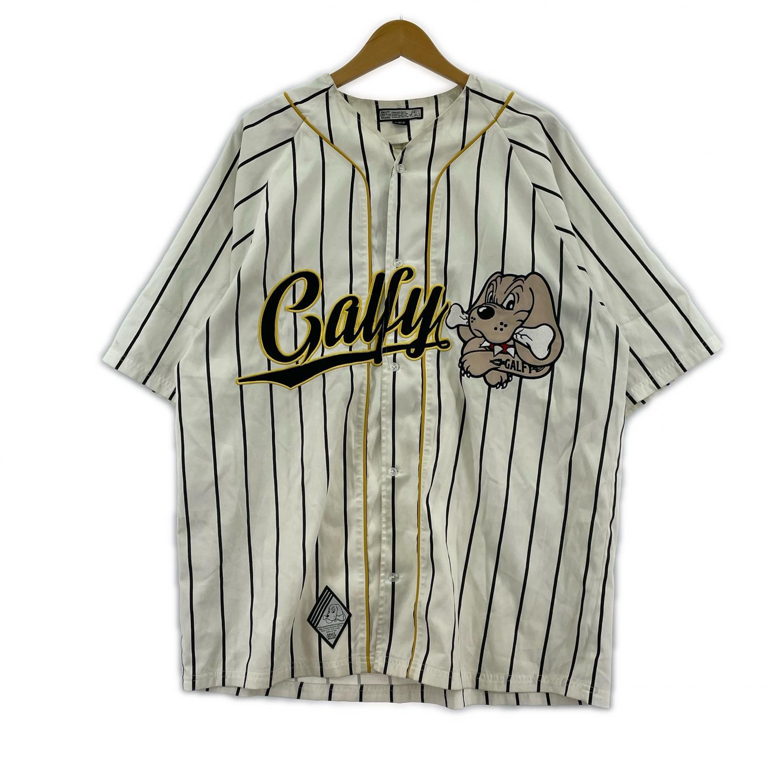 半袖シャツ GALFY ベースボールシャツ 中型犬 L ホワイト