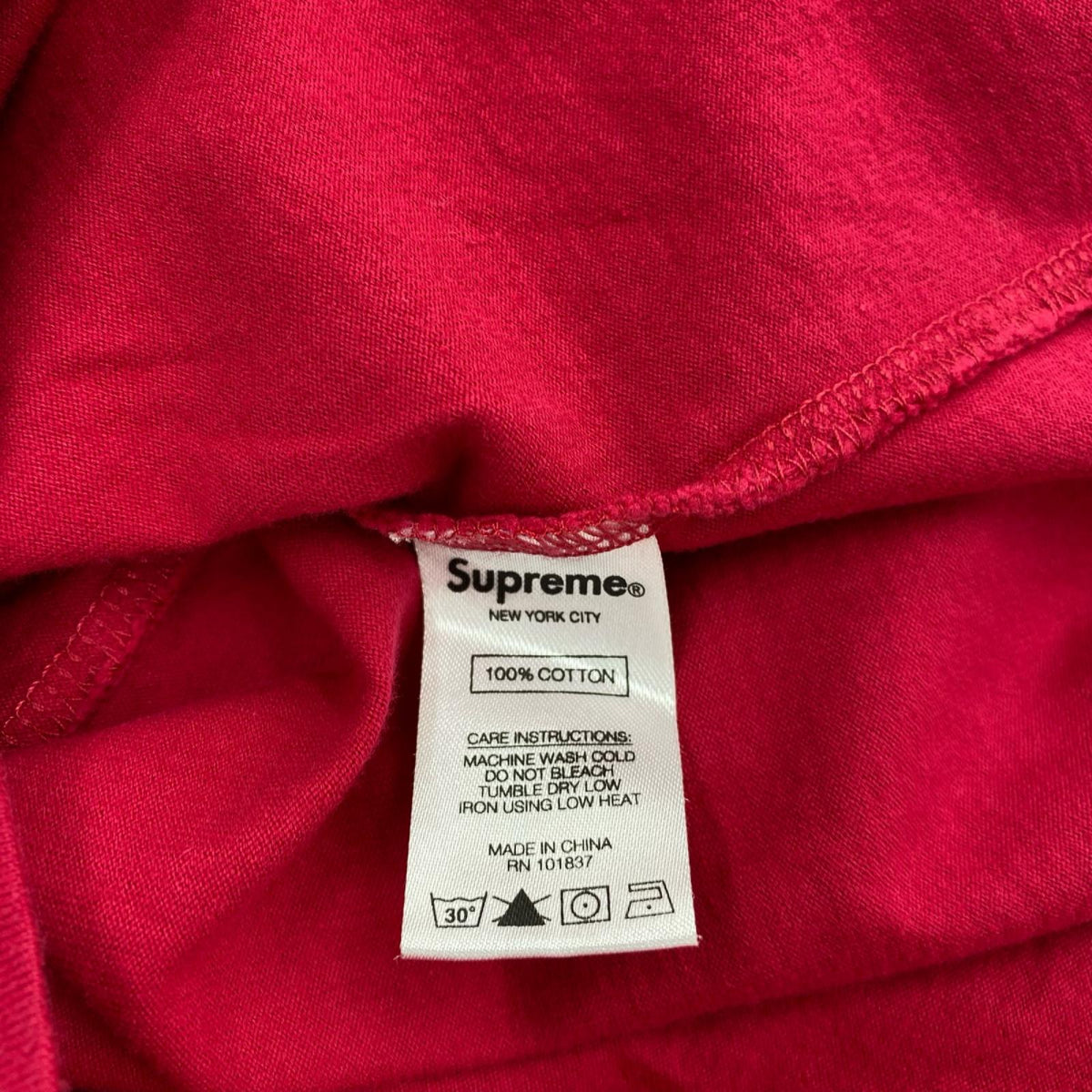 長袖Tシャツ CREST L/S TOP PINK SIZE:S S レッド