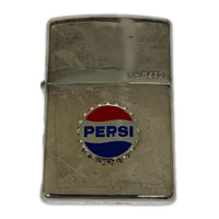 ライター PEPSI 02年製 シリアル入り シルバー