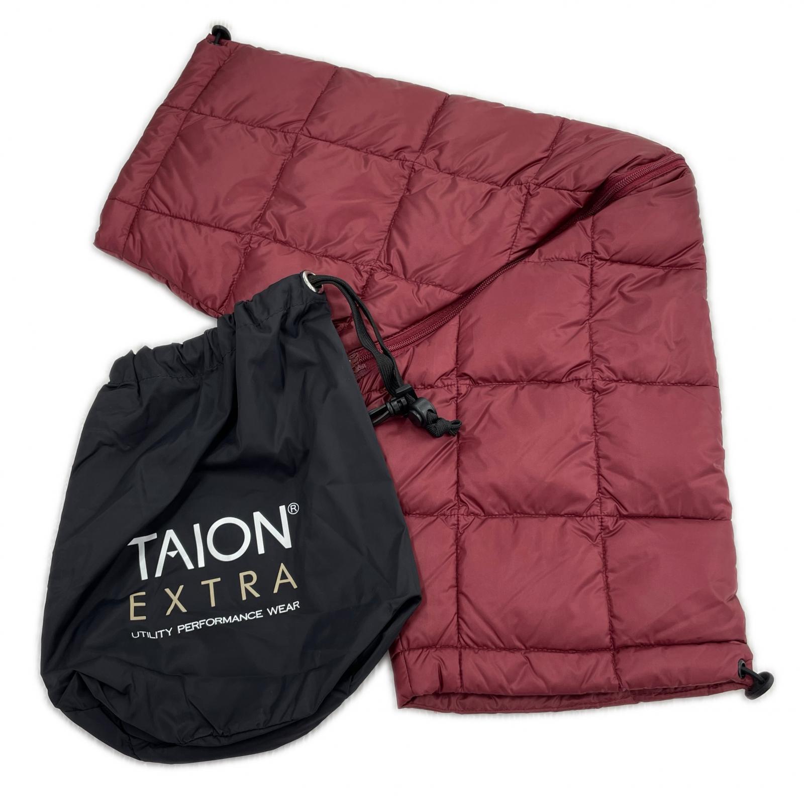 ジャケット TAION EXTRA EX-W04A SET クルーインナーダウンセット M バーガンディ M レッド