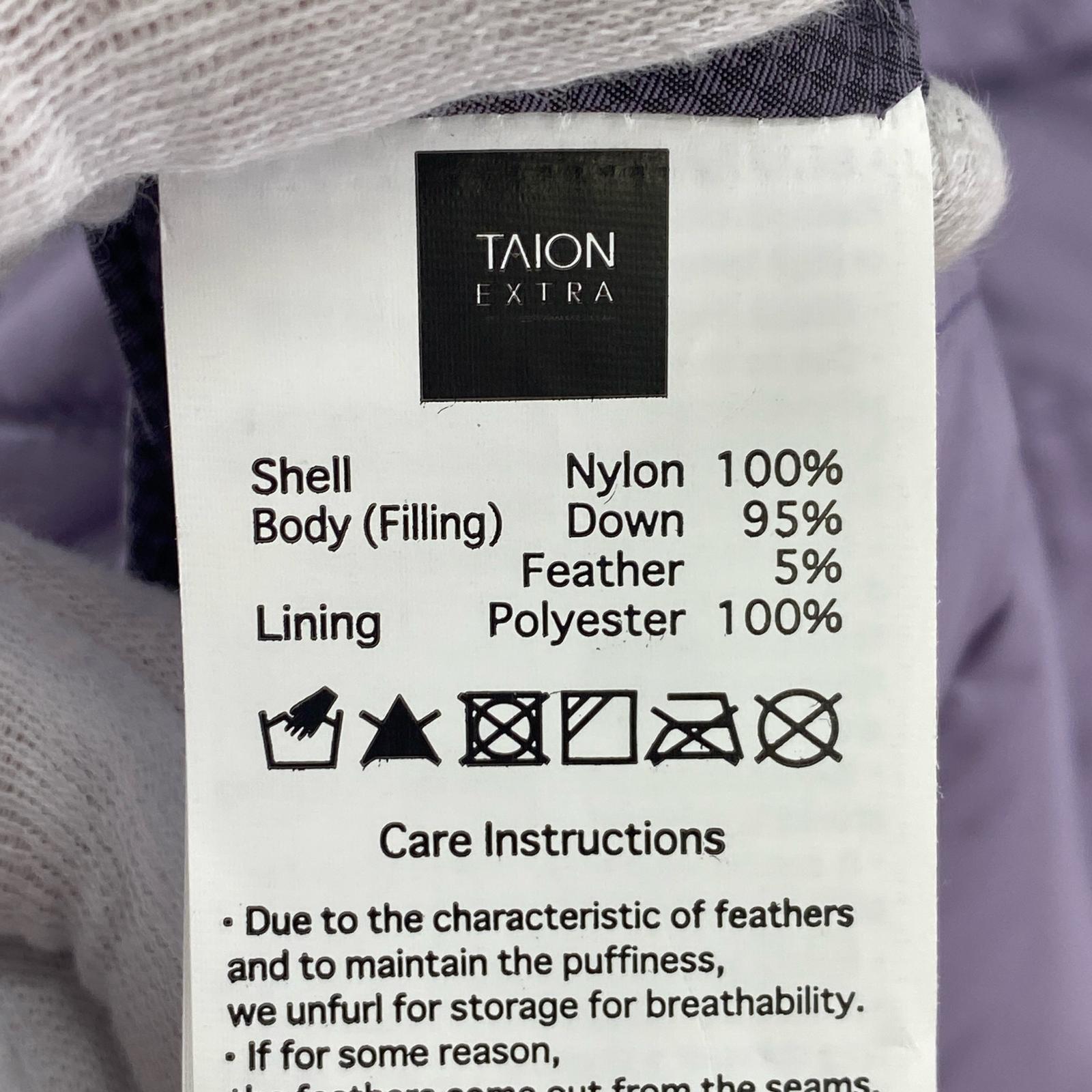 ダウンジャケット TAION EX-W042A+HEM05 SET TYPE2 紫(S) S パープル