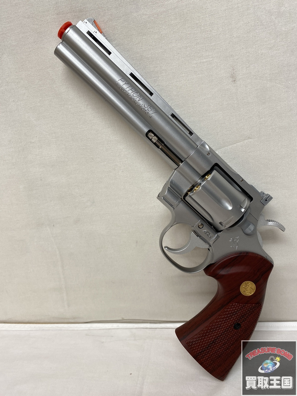 コルトパイソン .357マグナム シルバータイプ 6インチ ガン