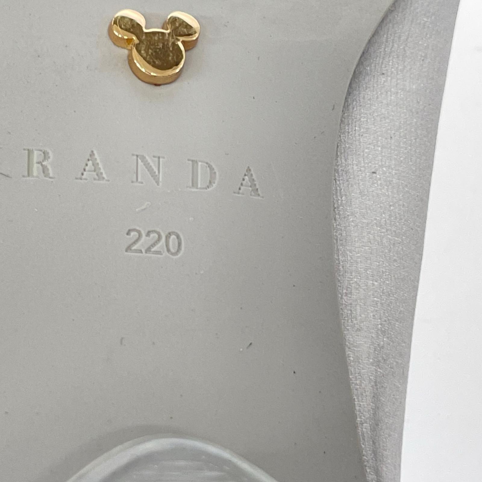 パンプス Mickey&Minnie スタッズリボンフラットパンプス AP35176