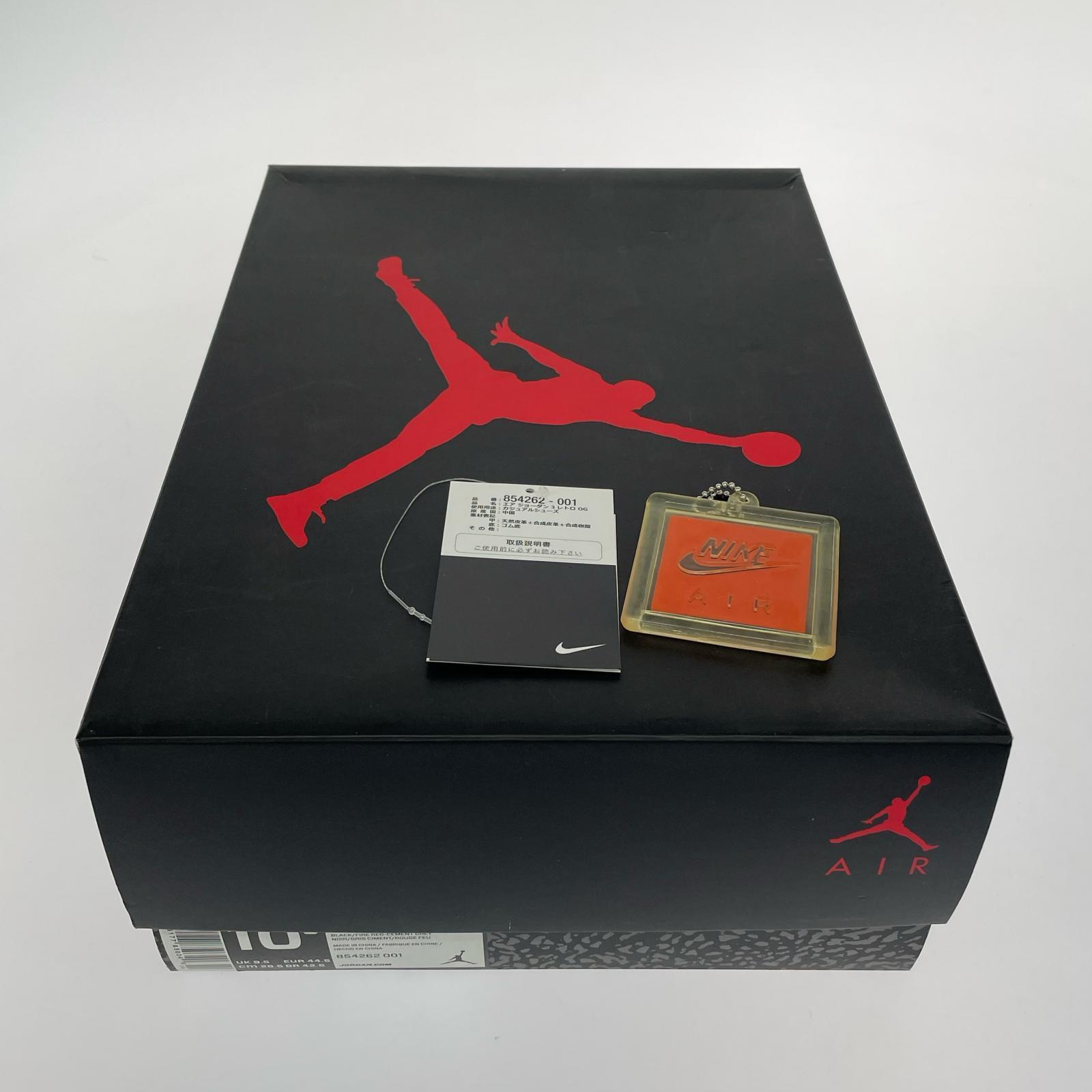 スニーカー AIR JORDAN 3 RETRO OG 28.5cm (US10 1/2 UK10 EU47) ブラック