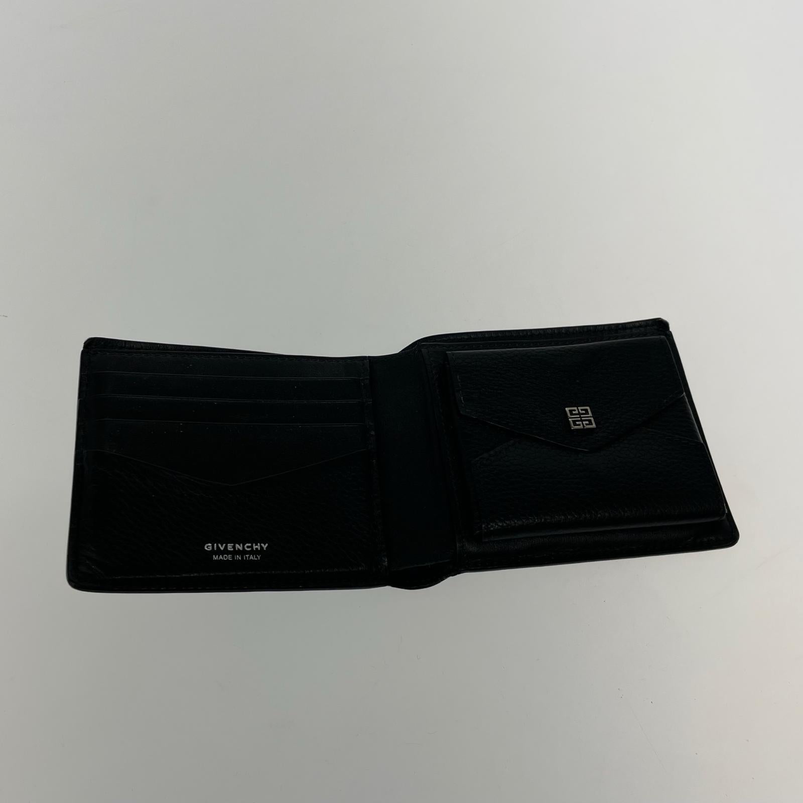 コンパクトウォレット グレインレザーウォレット 黒 ブラック