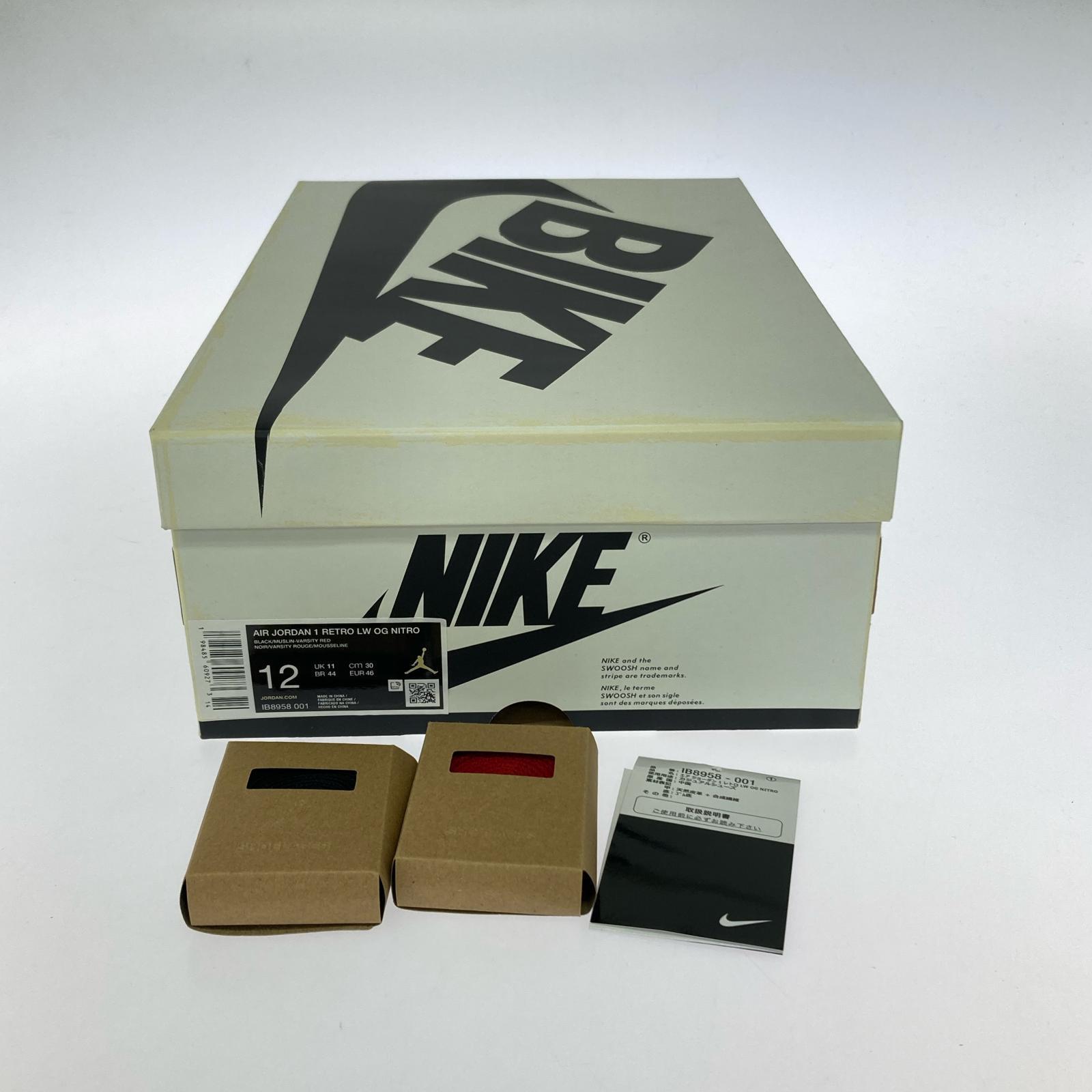 スニーカー NIKE AJ1 Retro Low OG × Nigel Sylvester 30cm (US12 UK11 1/2 EU50) ブラック