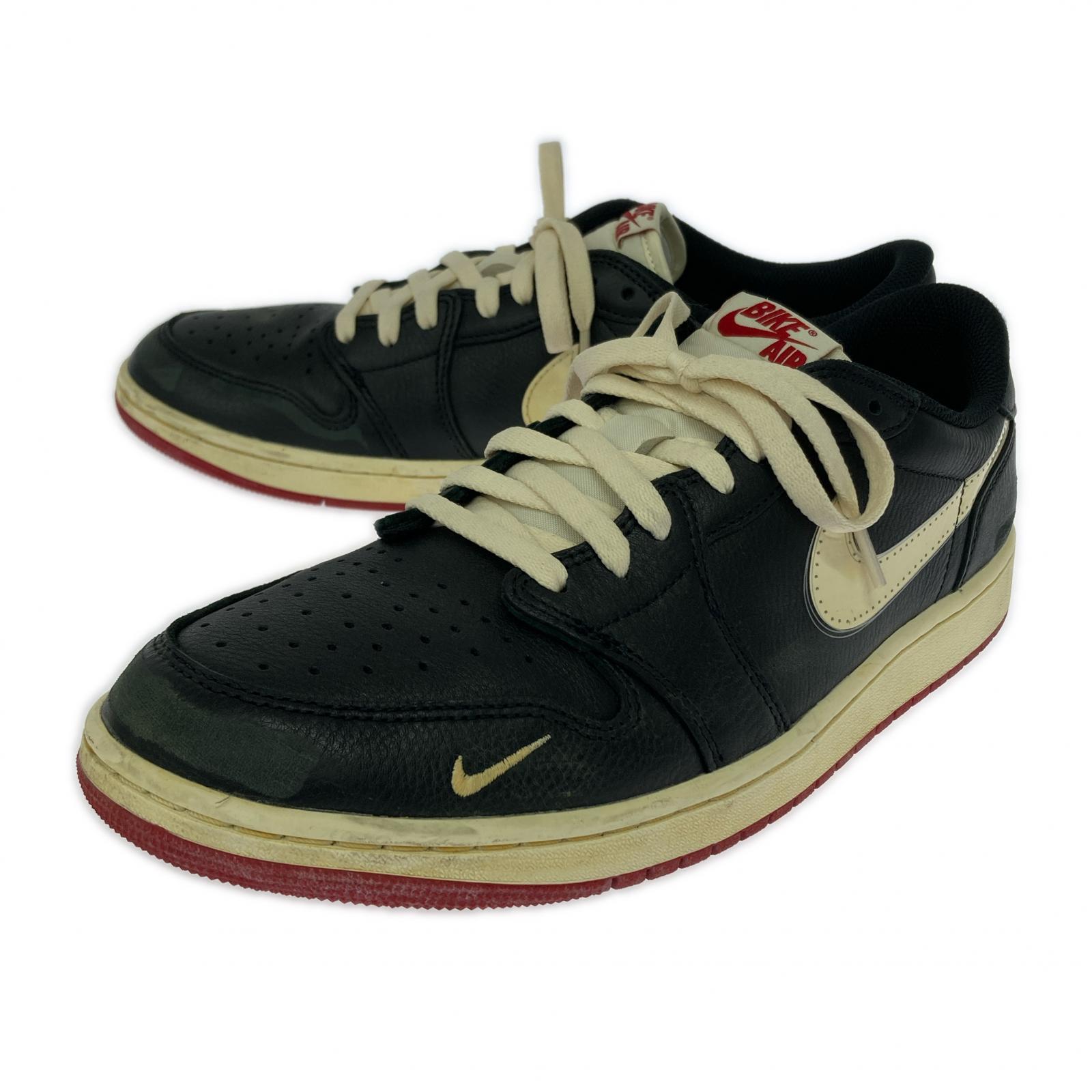 スニーカー NIKE AJ1 Retro Low OG × Nigel Sylvester 30cm (US12 UK11 1/2 EU50) ブラック