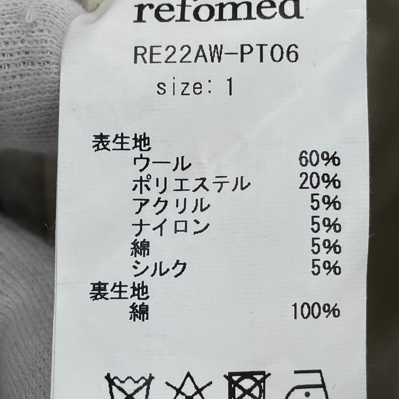 パンツ refomed FORMAN WIDE PANTS 1 ブラック