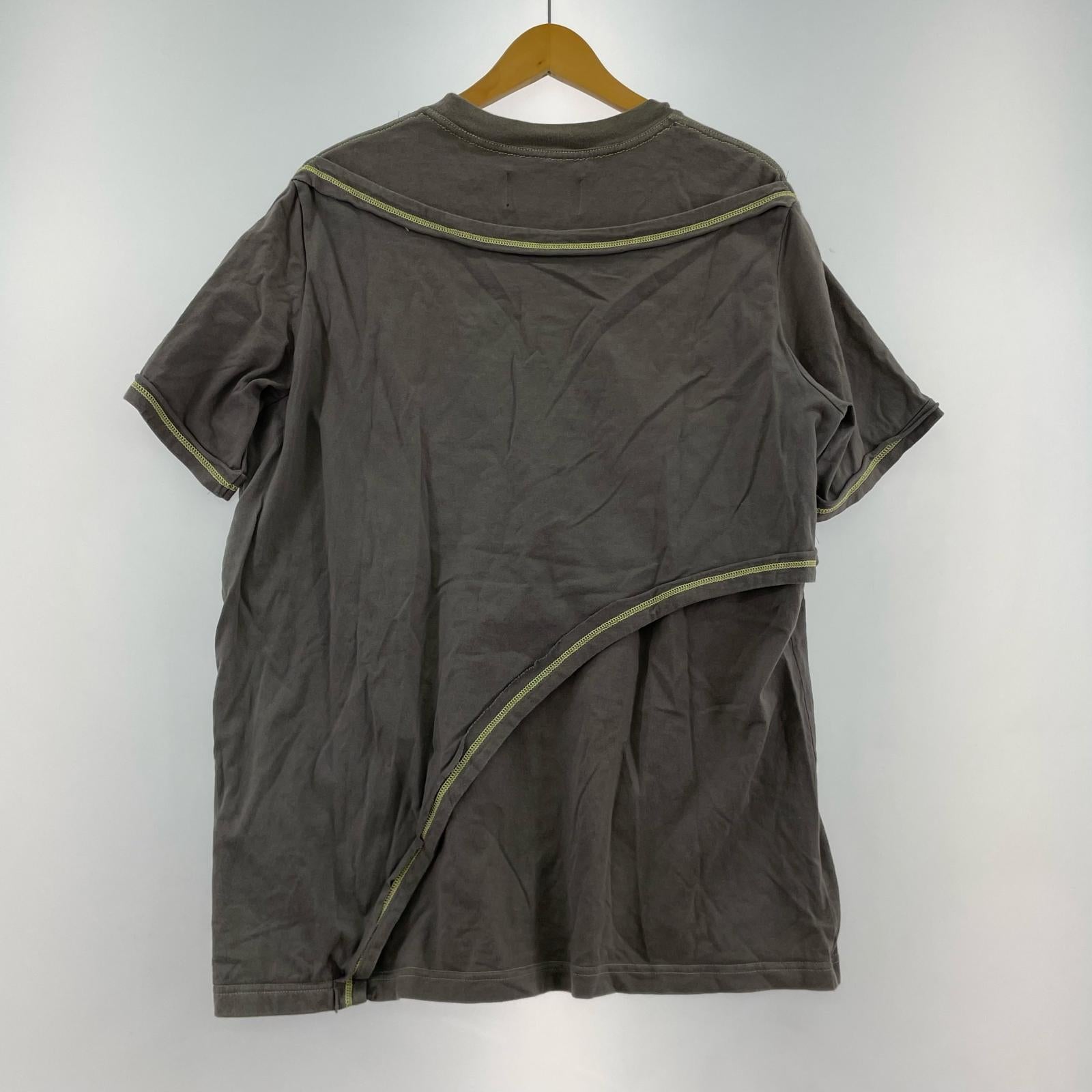 半袖Tシャツ YUKI HASHIMOTO CONTRAST LAYERED M グレー