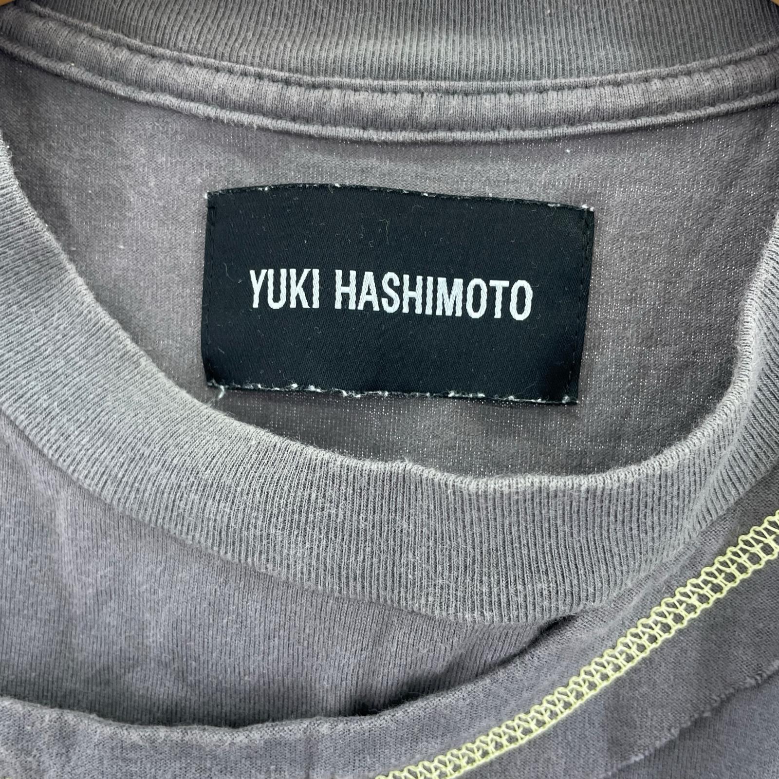 半袖Tシャツ YUKI HASHIMOTO CONTRAST LAYERED M グレー
