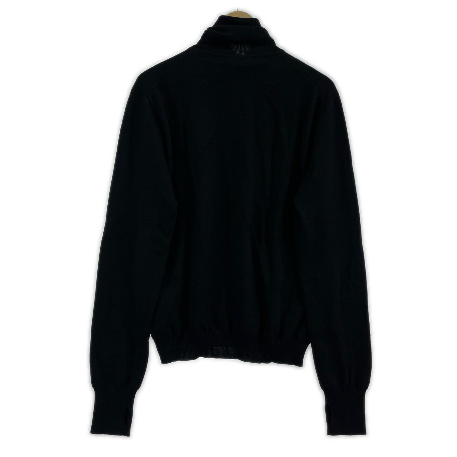 ニット GABRIELE PASINI ジャガードハイネックニット M ブラック M ブラック