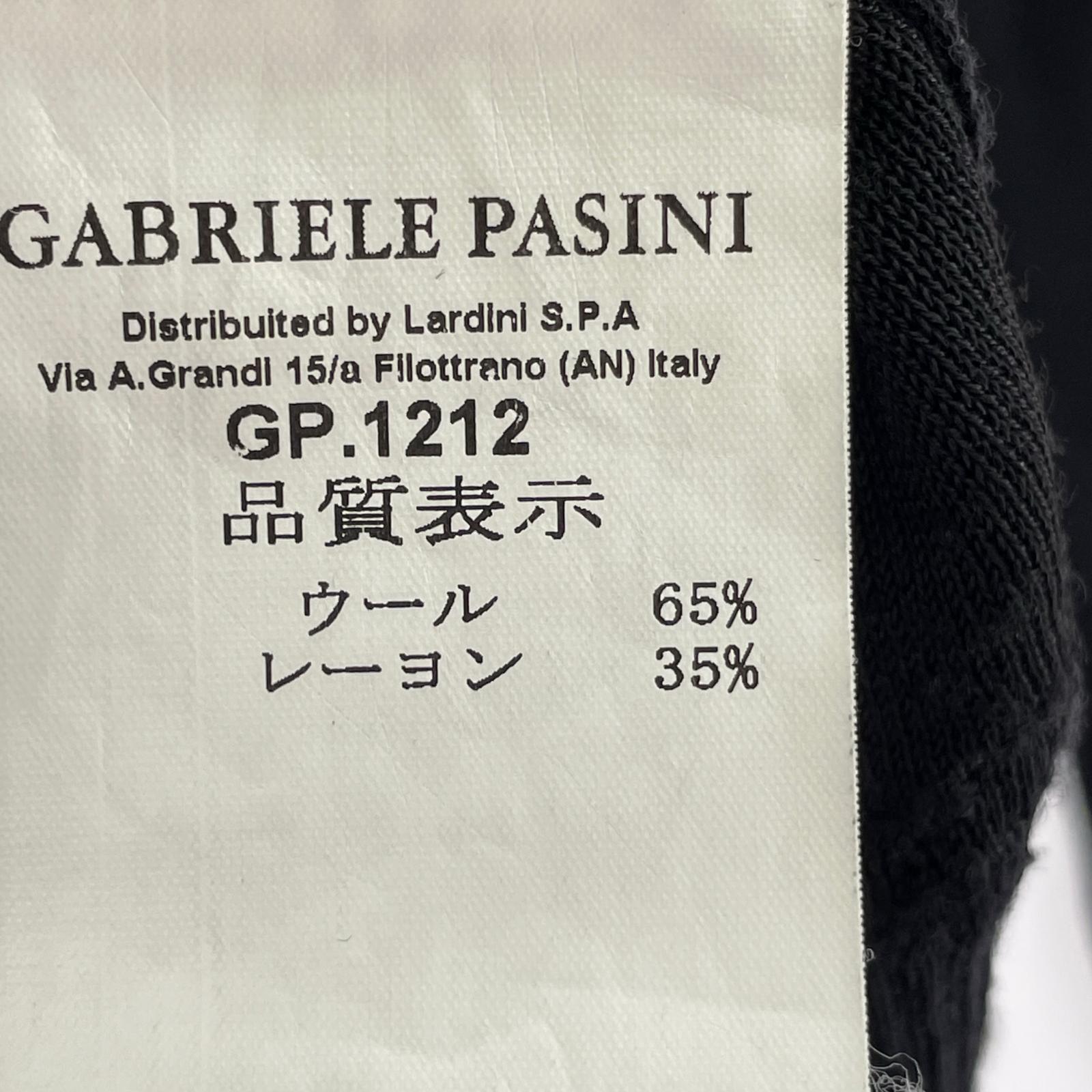 ニット GABRIELE PASINI ジャガードハイネックニット M ブラック M ブラック