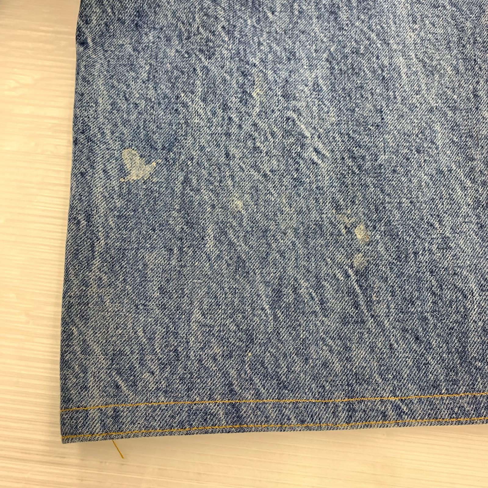 デニムパンツ ×ZARA ワイドレッグデニムパンツ ブルー