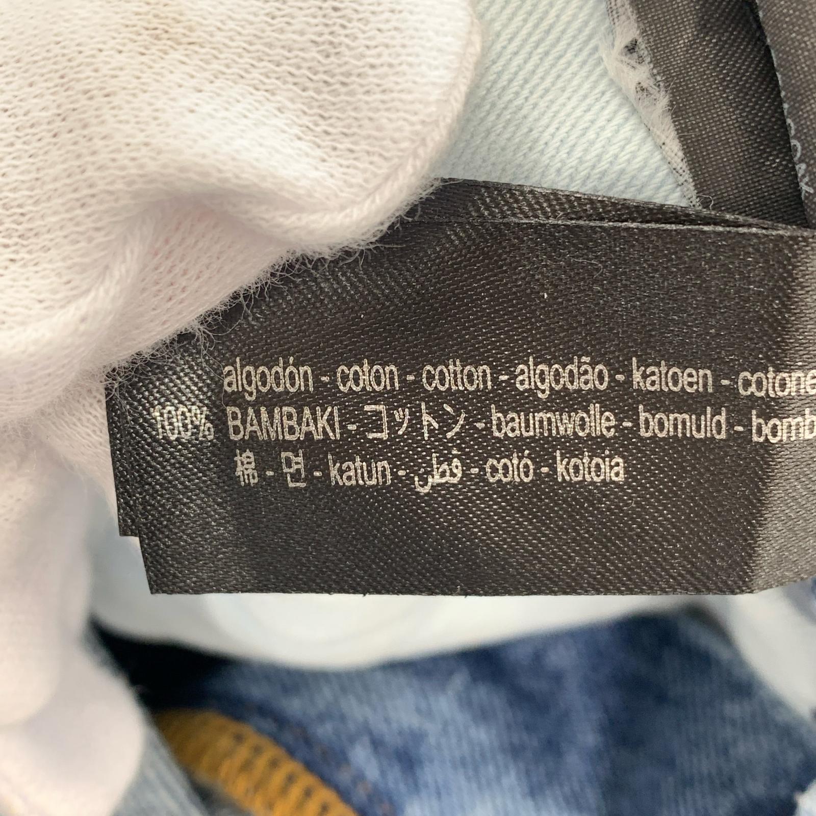 デニムパンツ ×ZARA ワイドレッグデニムパンツ ブルー