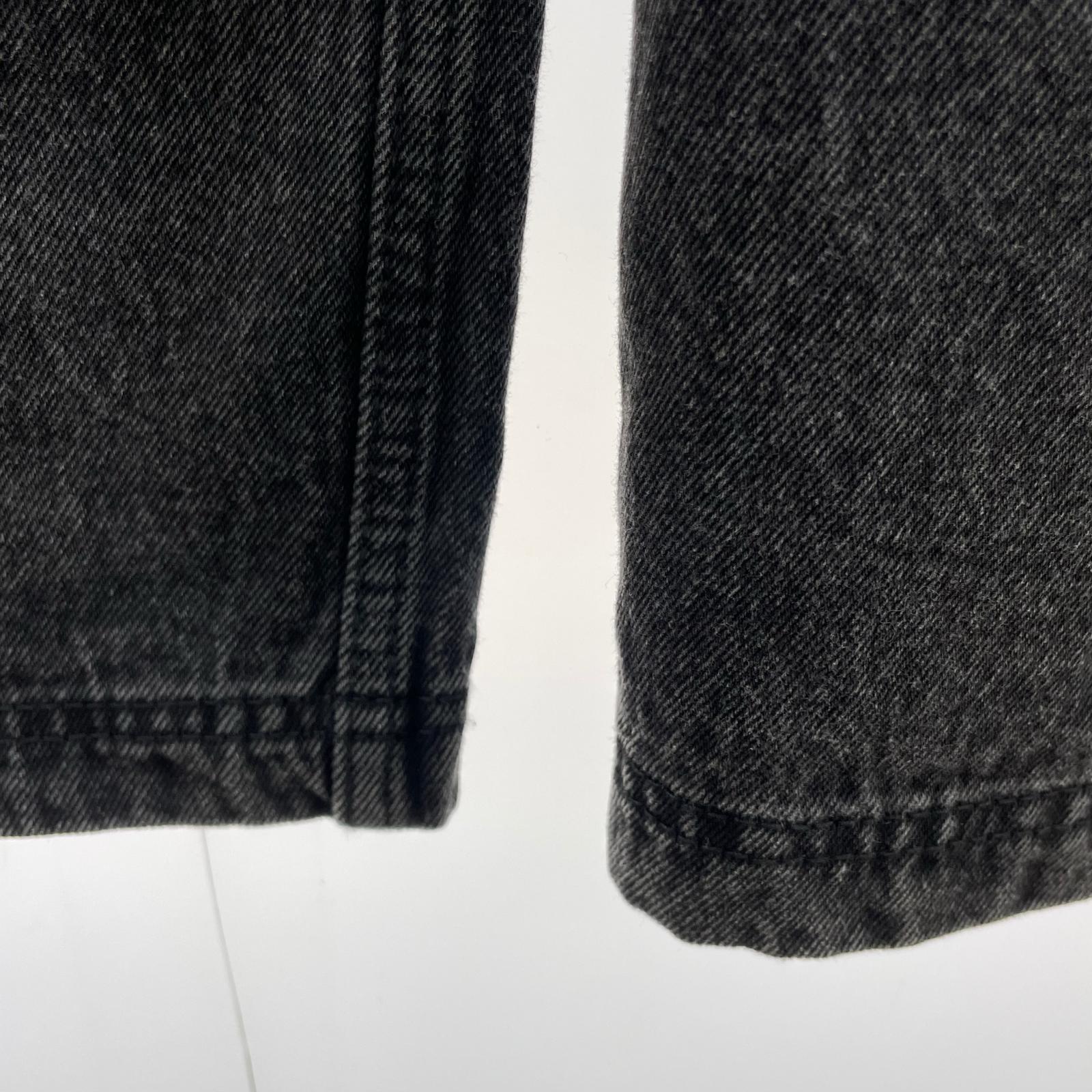 デニムパンツ Adilenium シーズン3ジップウォッシュドデニムパンツ(34) 34 ブラック