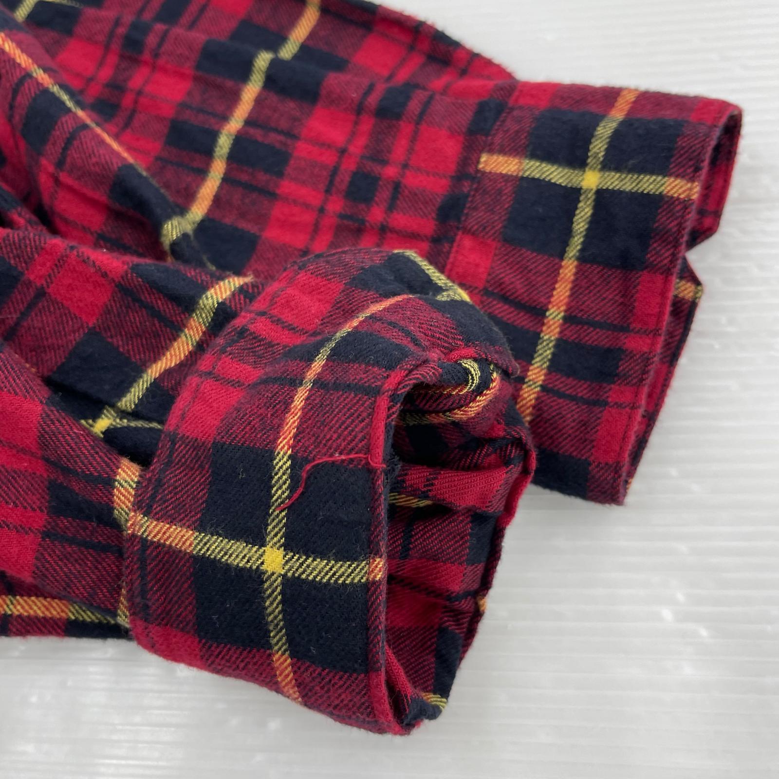 長袖シャツ F.C.R.B. 22AW BIG LOGO FLANNEL BAGGY SHIRT (S) 赤 S