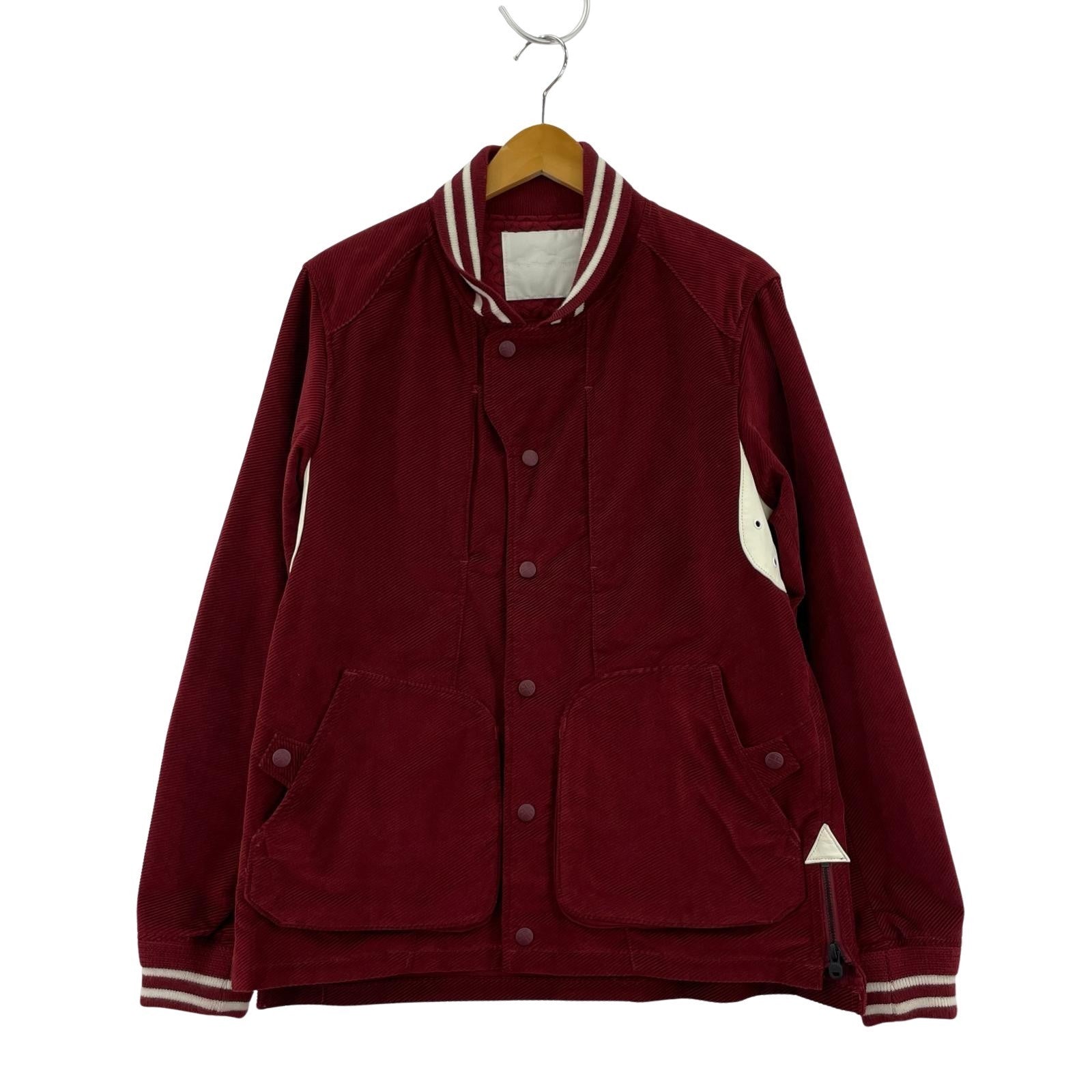 ジャケット コーデュロイ切替 ブルゾン レッド 1 レッド