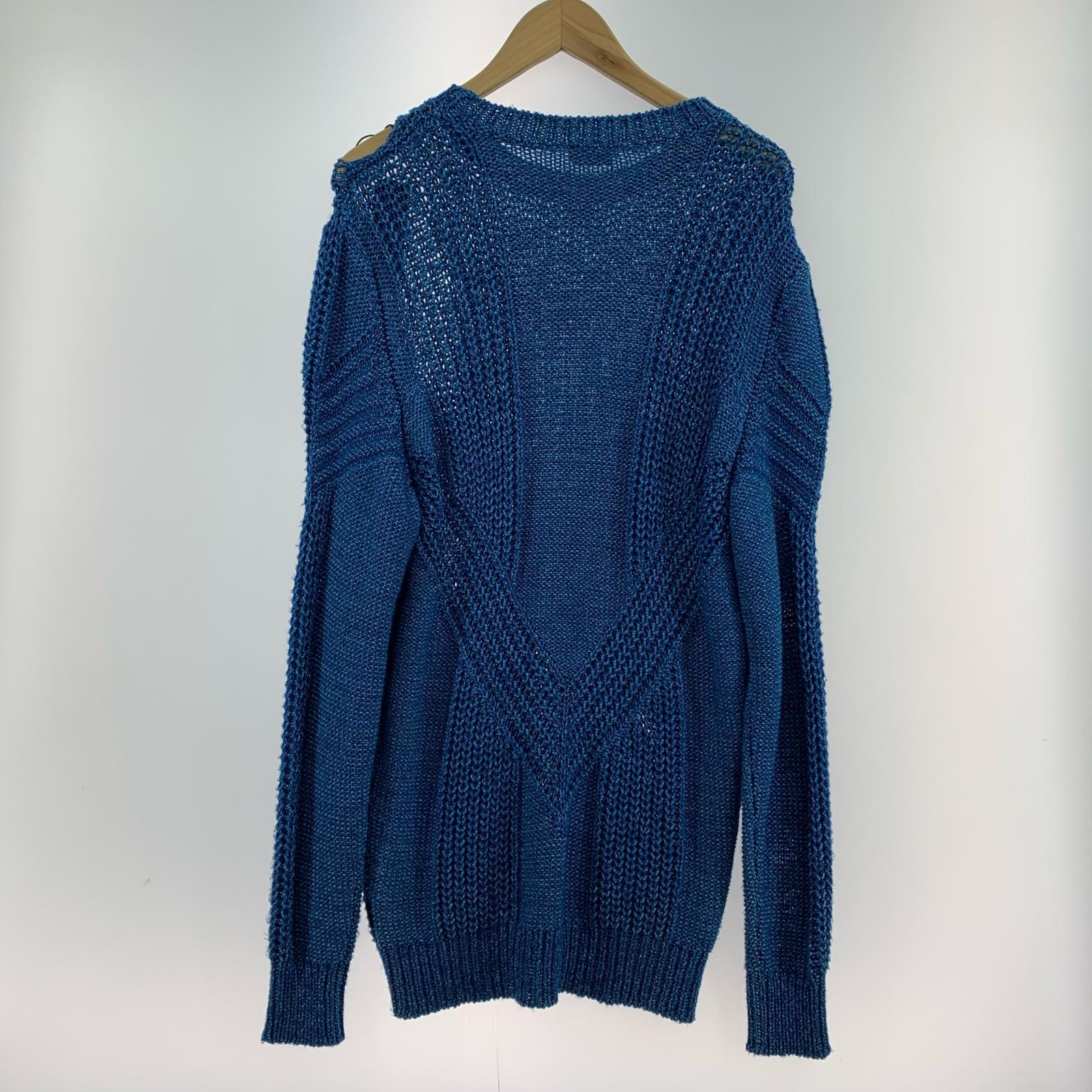 ニット K-CAGE PULLOVER/M/ブルー M ブルー