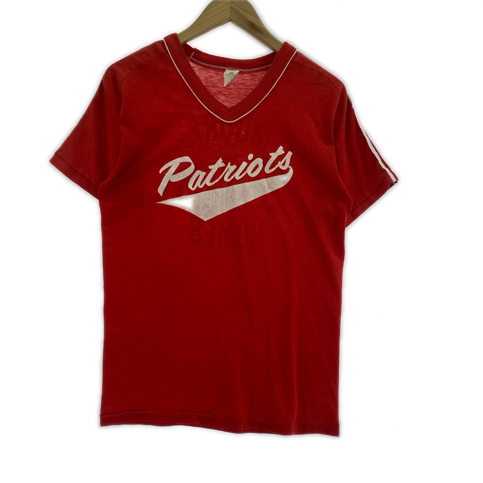 半袖Tシャツ RUSSELL 70s/patriots/レッド/M M レッド