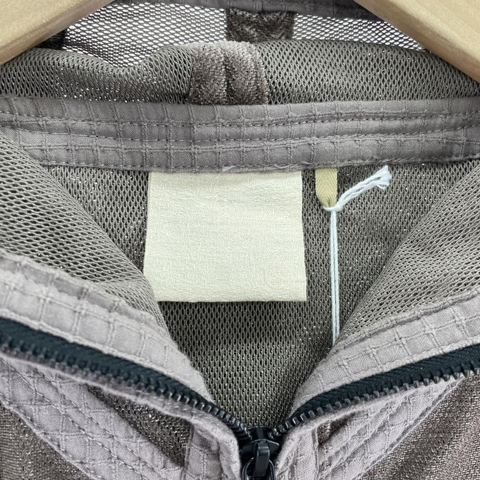 パーカー 25ss JIAN YE MESH HOODIE 参 M ブラウン M ブラウン