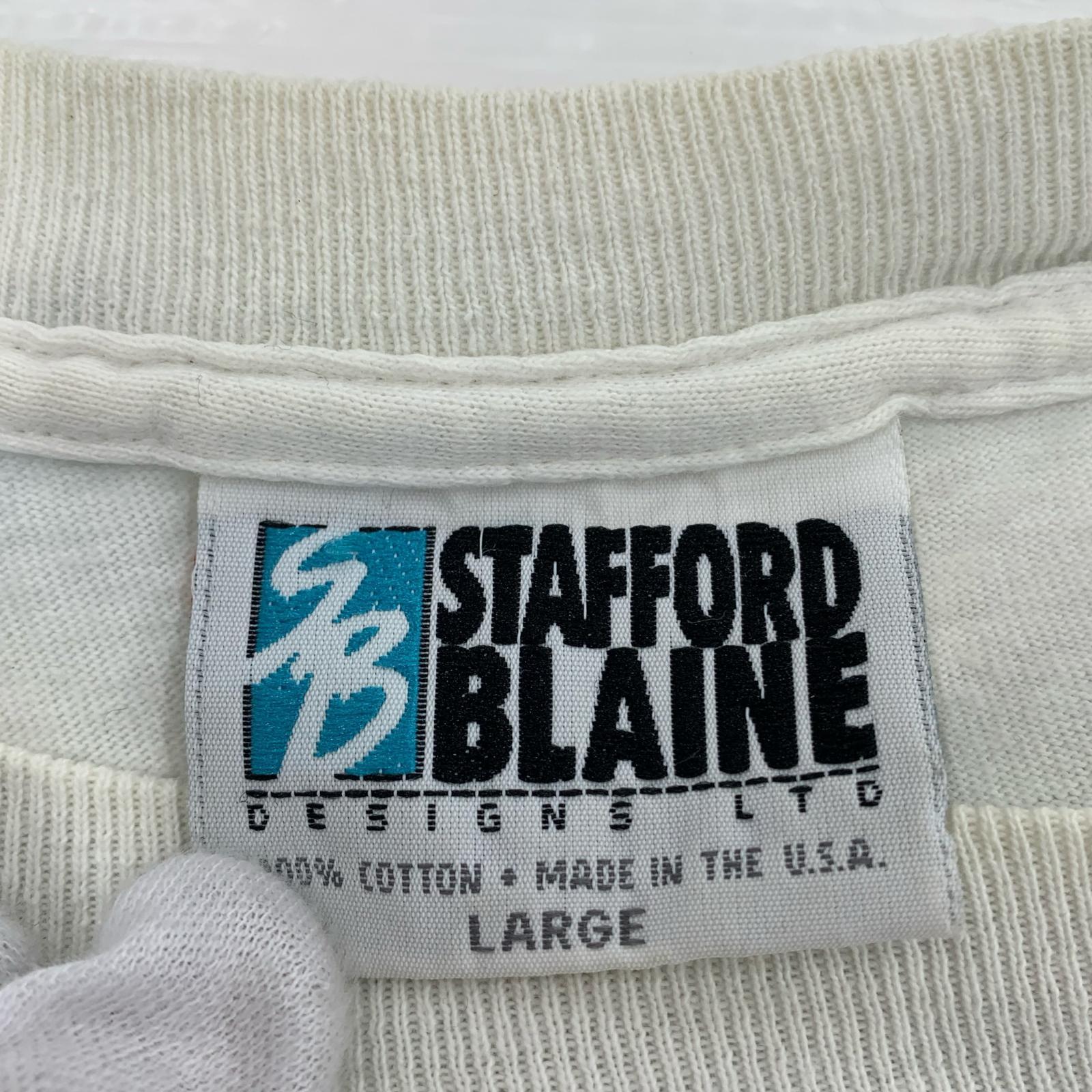 半袖Tシャツ STAFFORD BLAINE USA製 モネ絵画(L) L ホワイト