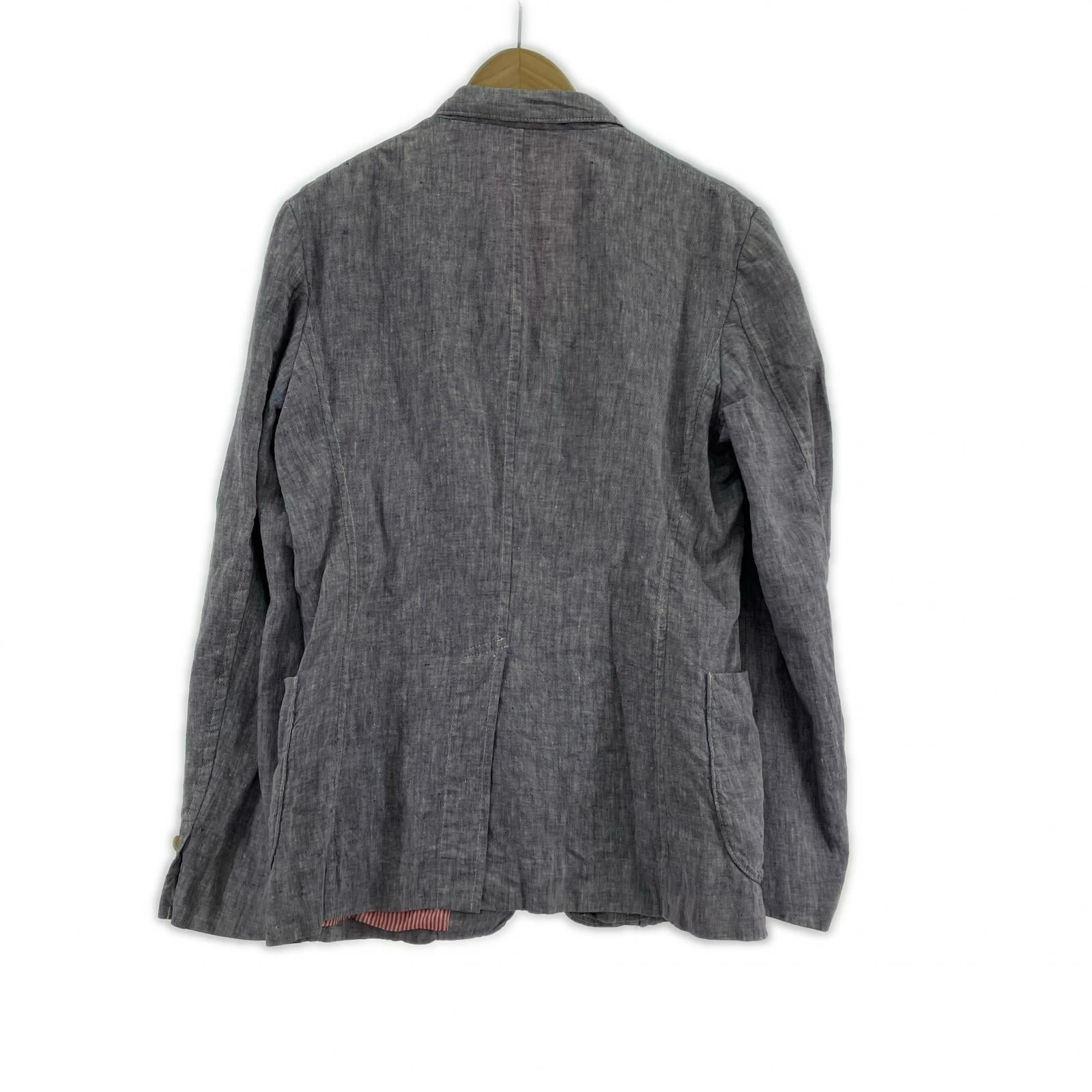 ジャケット HOMME リネン テーラードジャケット グレー系 S S