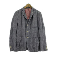 ジャケット HOMME リネン テーラードジャケット グレー系 S S