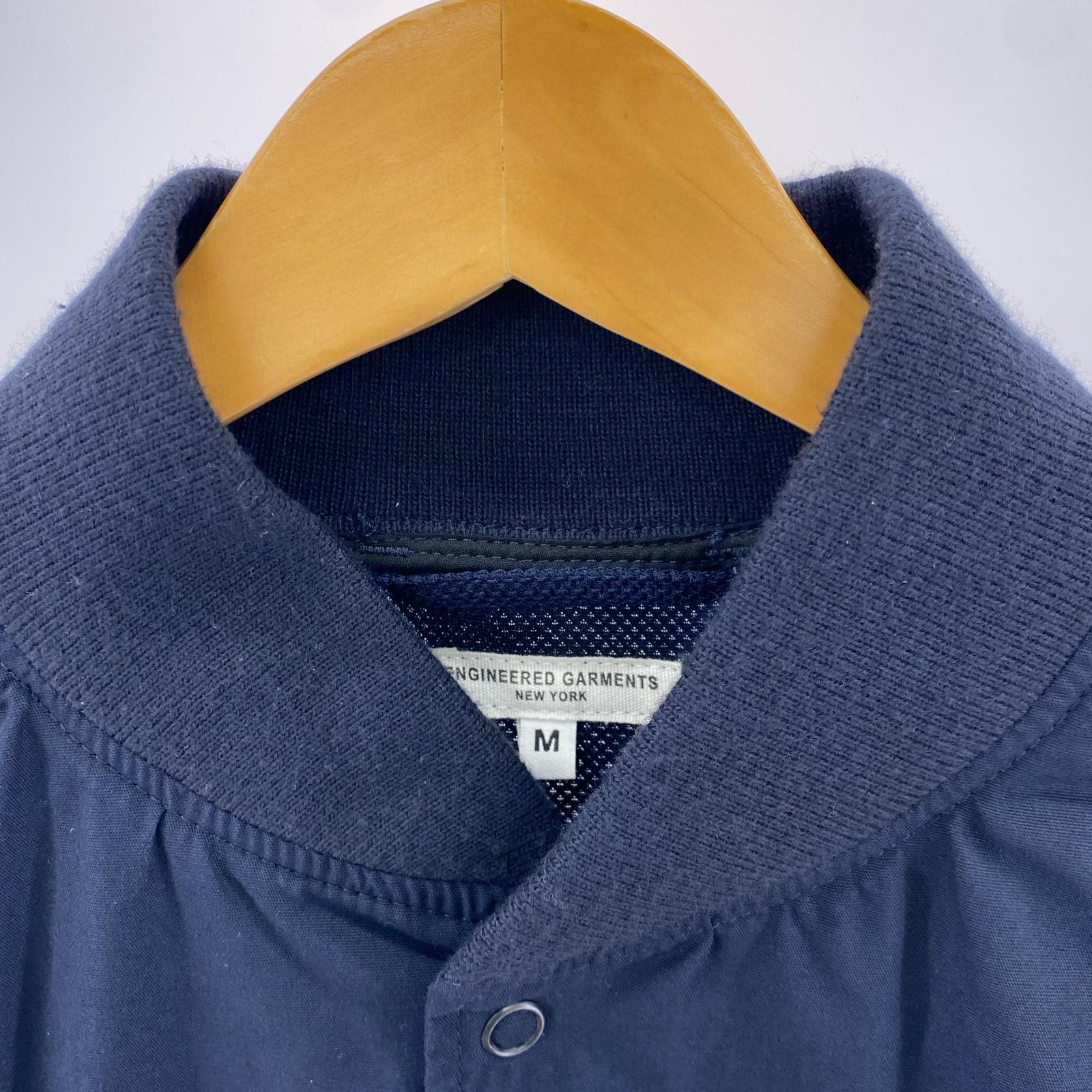 半袖シャツ Engineered Garments BEAMS+ 半袖ブルゾン 紺 (M) M ネイビー