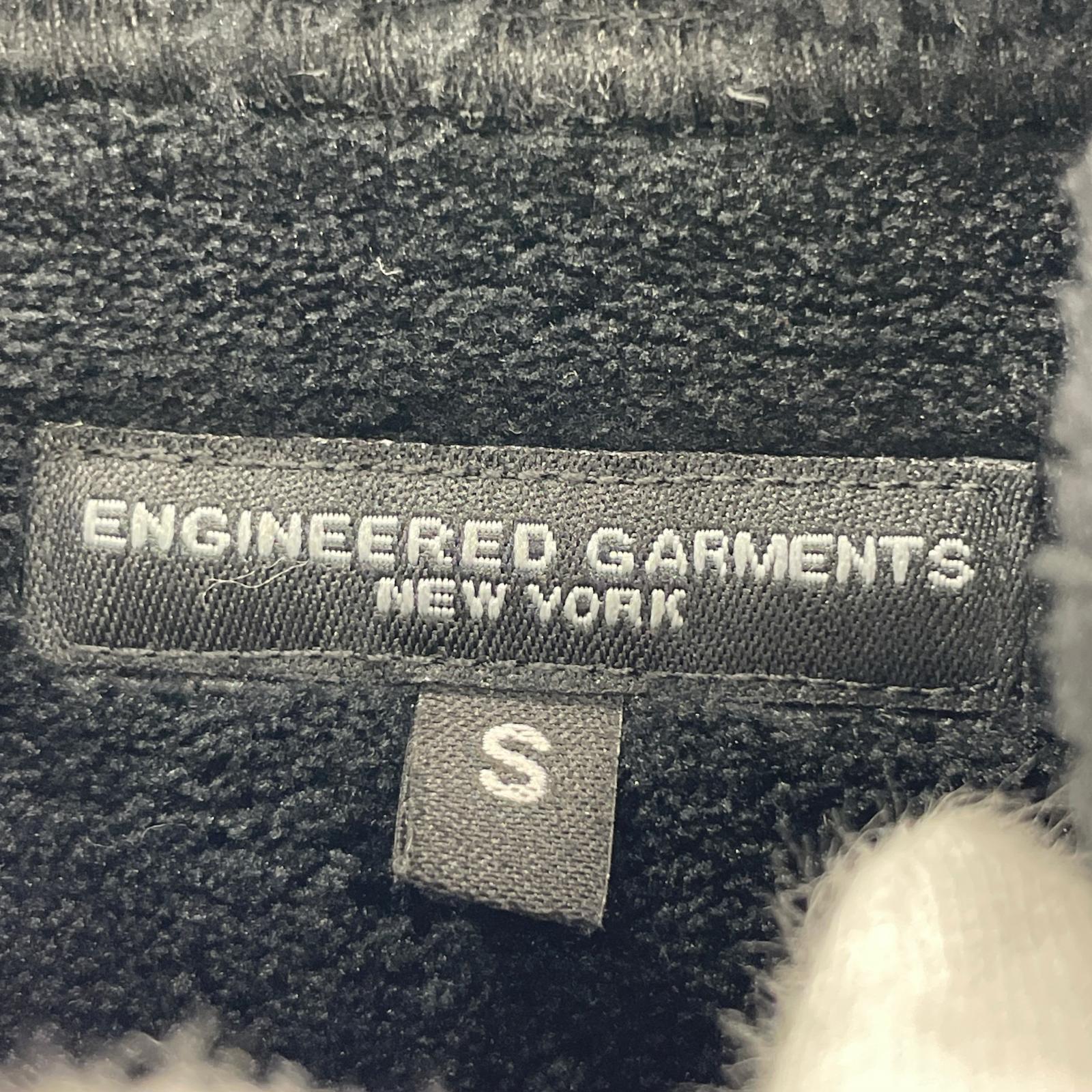 パーカー Engineered Garments LONG SLEVE HOODY Poly Shaggy Fleece 黒 (S) S ブラック
