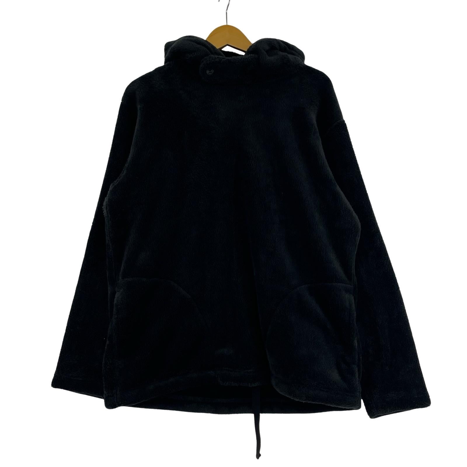 パーカー Engineered Garments LONG SLEVE HOODY Poly Shaggy Fleece 黒 (S) S ブラック