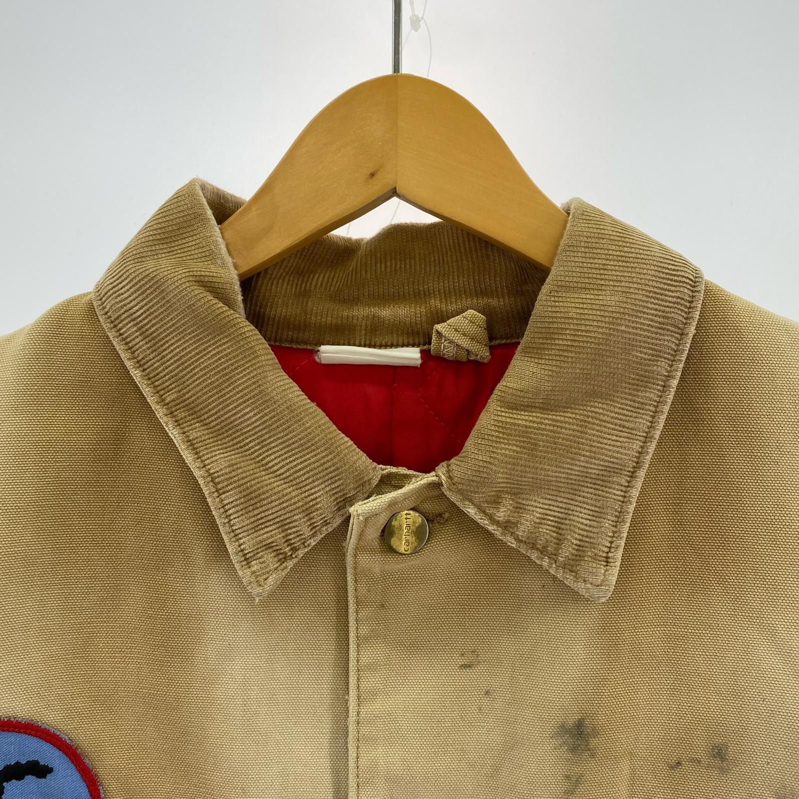 ジャケット Carhartt 70s~ 襤褸 ミシガンチョアコート XL程度 ベージュ ベージュ