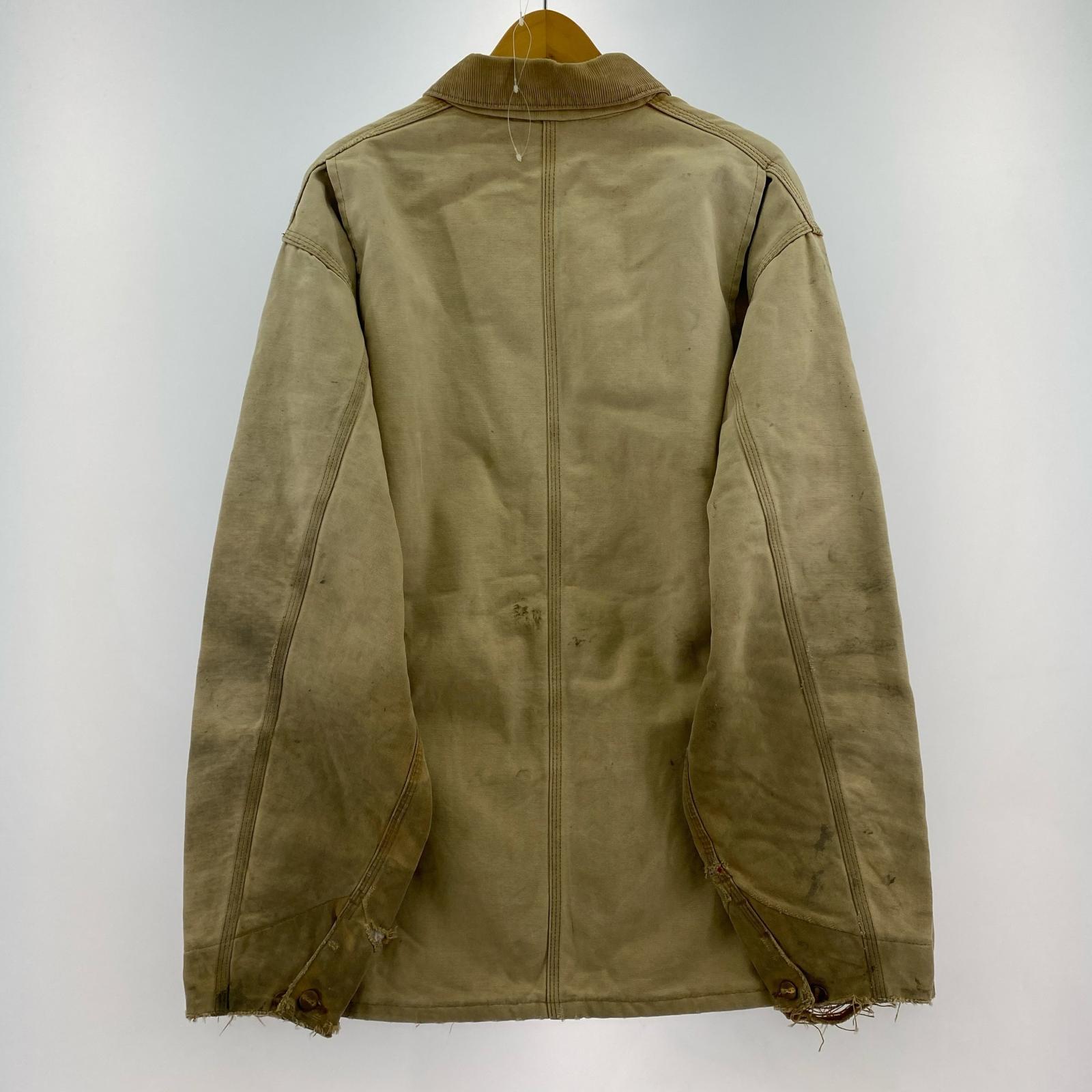 ジャケット Carhartt 70s~ 襤褸 ミシガンチョアコート XL程度 ベージュ ベージュ