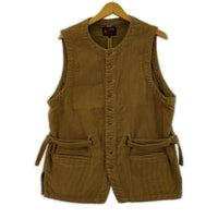 ジャケット The 2 Monkeys 1760 Linen Vest(M) M ブラウン