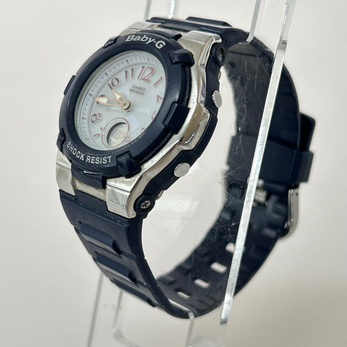 腕時計 BABY-G 電波ソーラー デジアナ BGA-1100-2BJF ホワイト