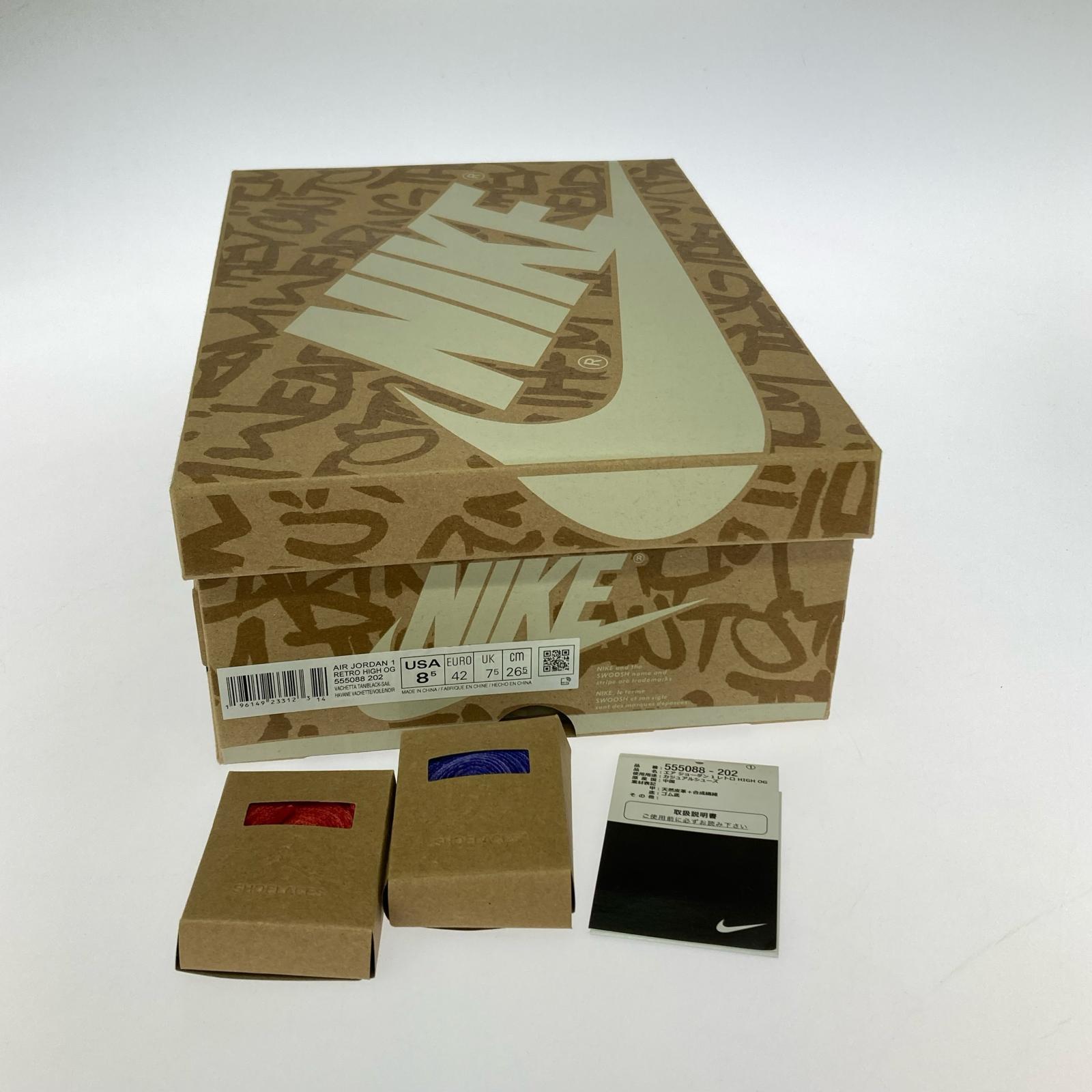 スニーカー 555088 AIR JORDAN 1 RETRO HIGH OG (26.5) 26.5cm (US8 1/2 UK8 EU43)