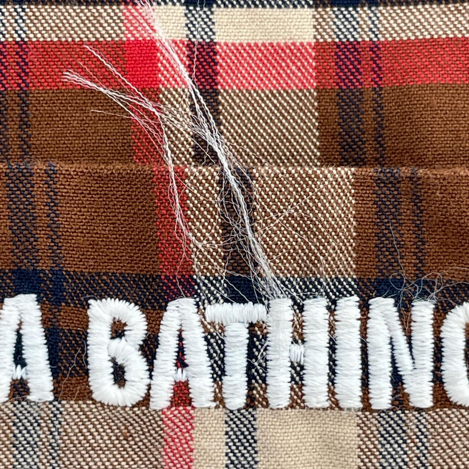 長袖シャツ A BATHING APE 長袖チェックシャツ XL 茶 ブラウン
