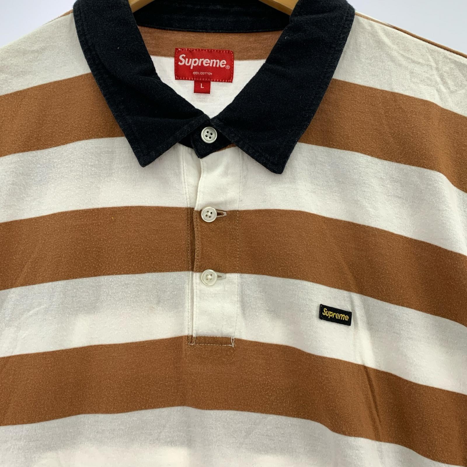 ポロシャツ 14SS Delivery Small Box 茶白 (L) L